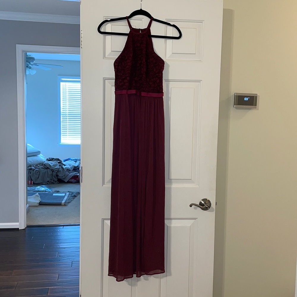 Most beautiful wine color gown